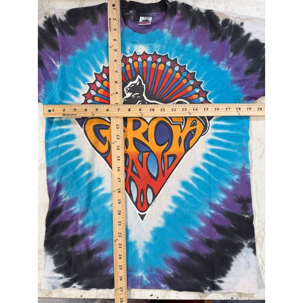 Vintage Jerry Garcia Band Shirt Chris Pinkerton Grateful Dead Mens L 90s Tie Dye - Picture 8 of 8